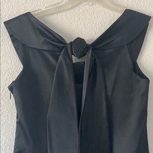 Gorgeous satin like formal black dress.